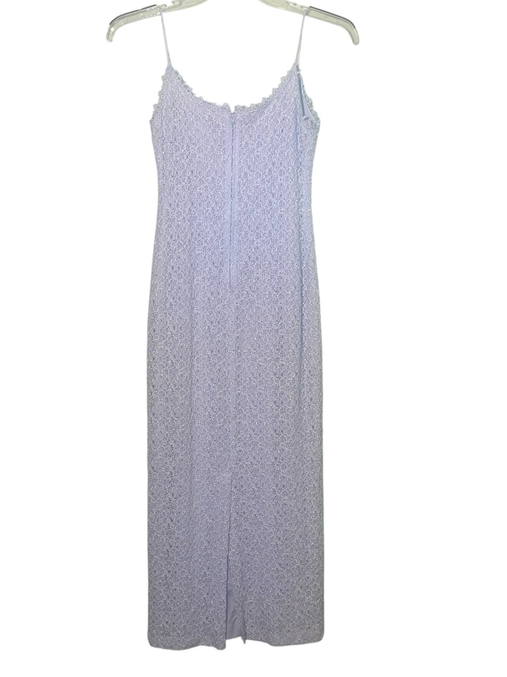 Alex Evenings floral lace slip dress with delicate spaghetti straps. Size 6 GUC - Picture 5 of 7